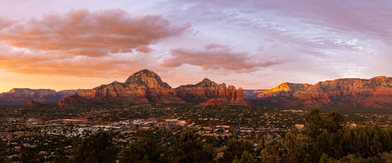 Sedona Arizona red rock landscape at golden hour